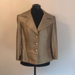 Cache gold linen jacket